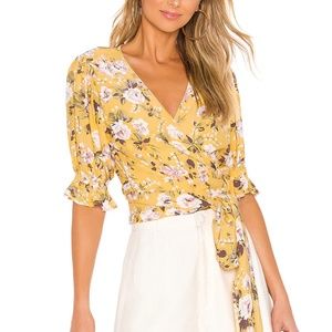 Faithful the Brand Mali Jardin Wrap Blouse NWT